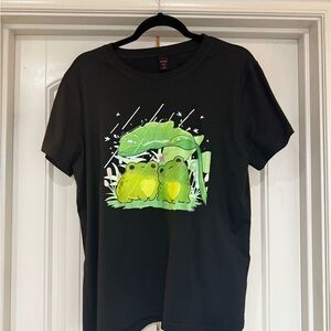 ROMWE Green Frog Graphic Tee